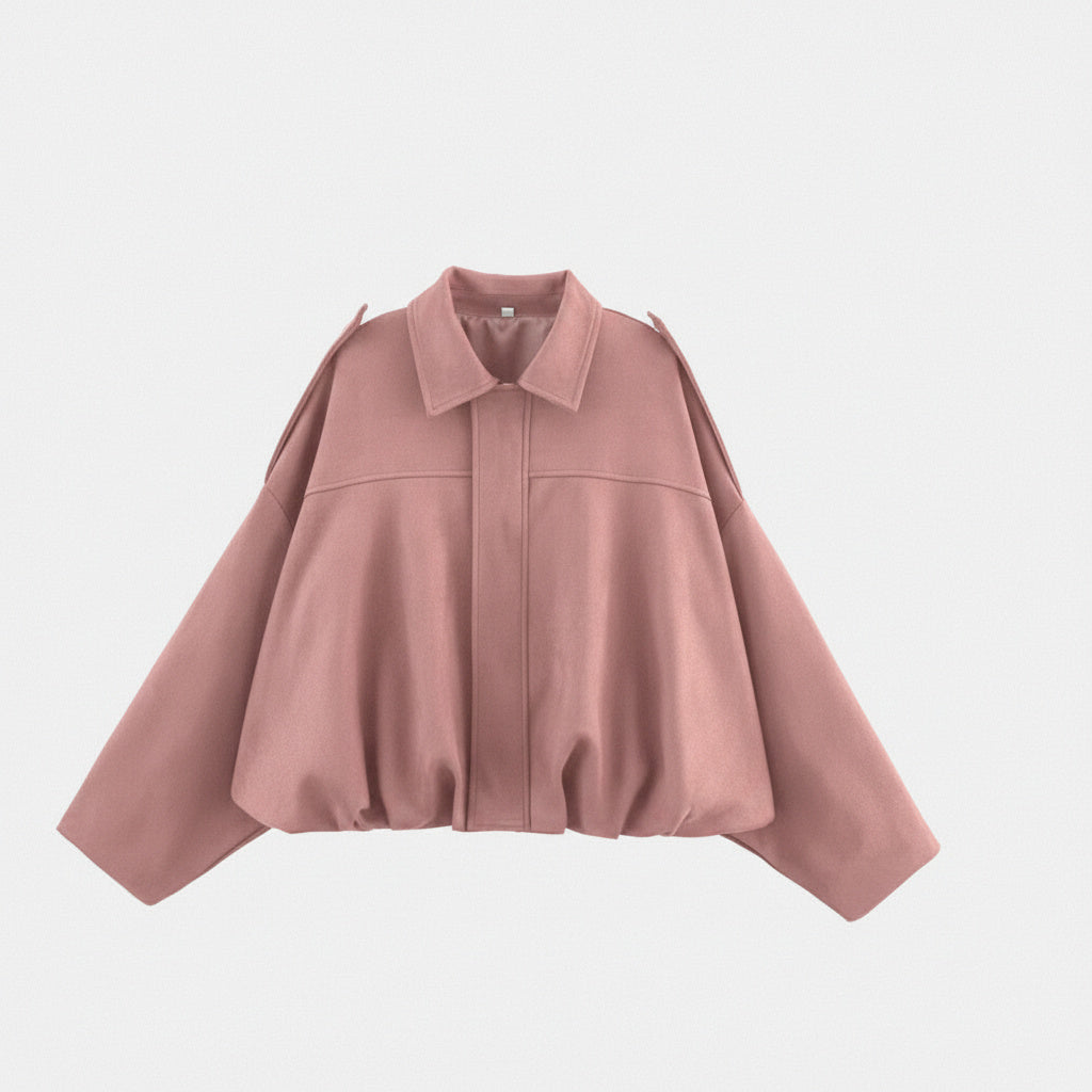 Stylische Bomberjacke im hochwertigen Wildlederlook