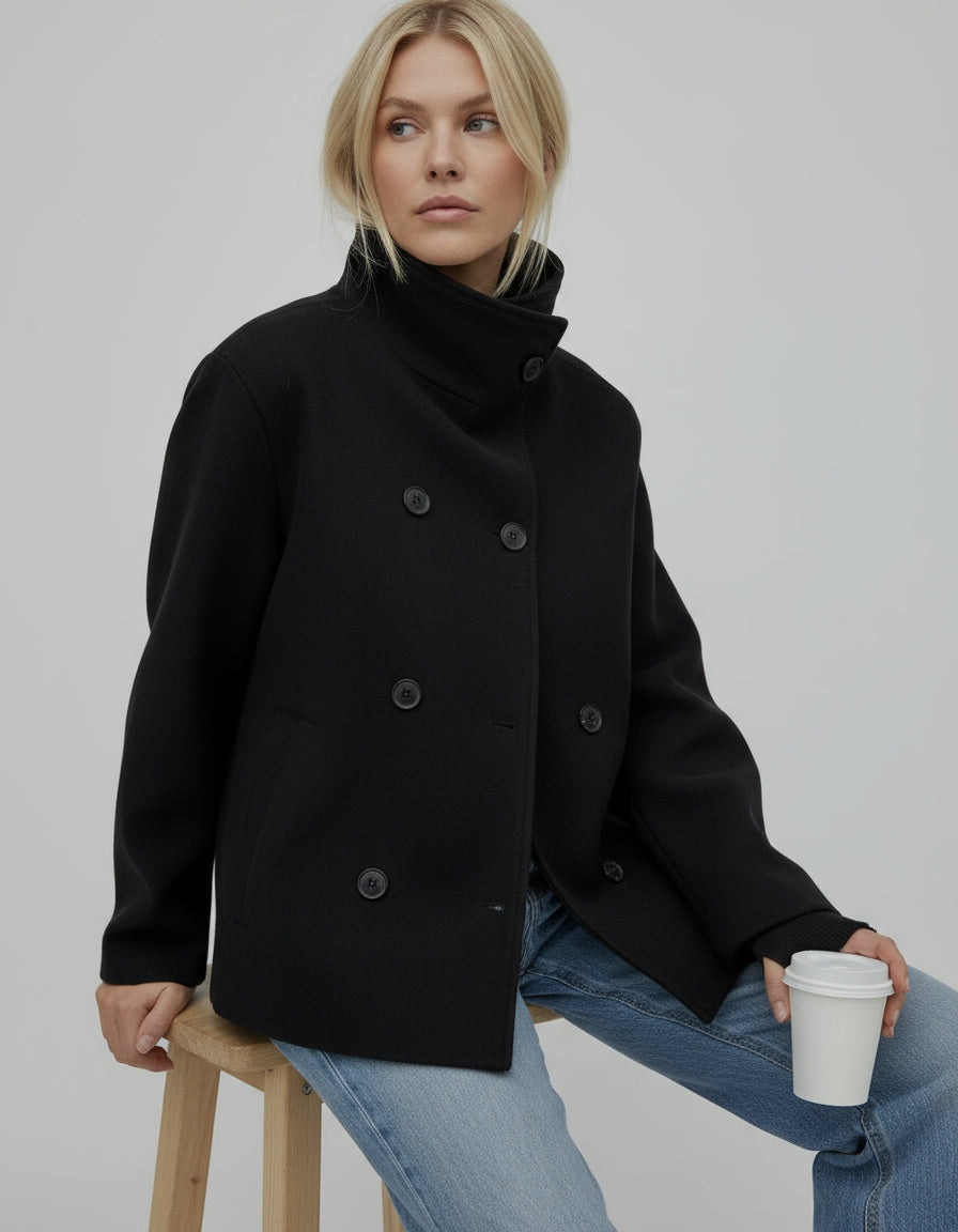 Elegante Jacke mit Stehkragen