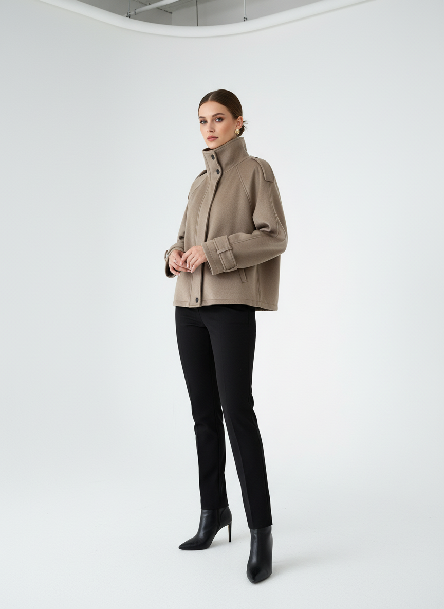 Stilvoller Kurzmantel für elegante Damen