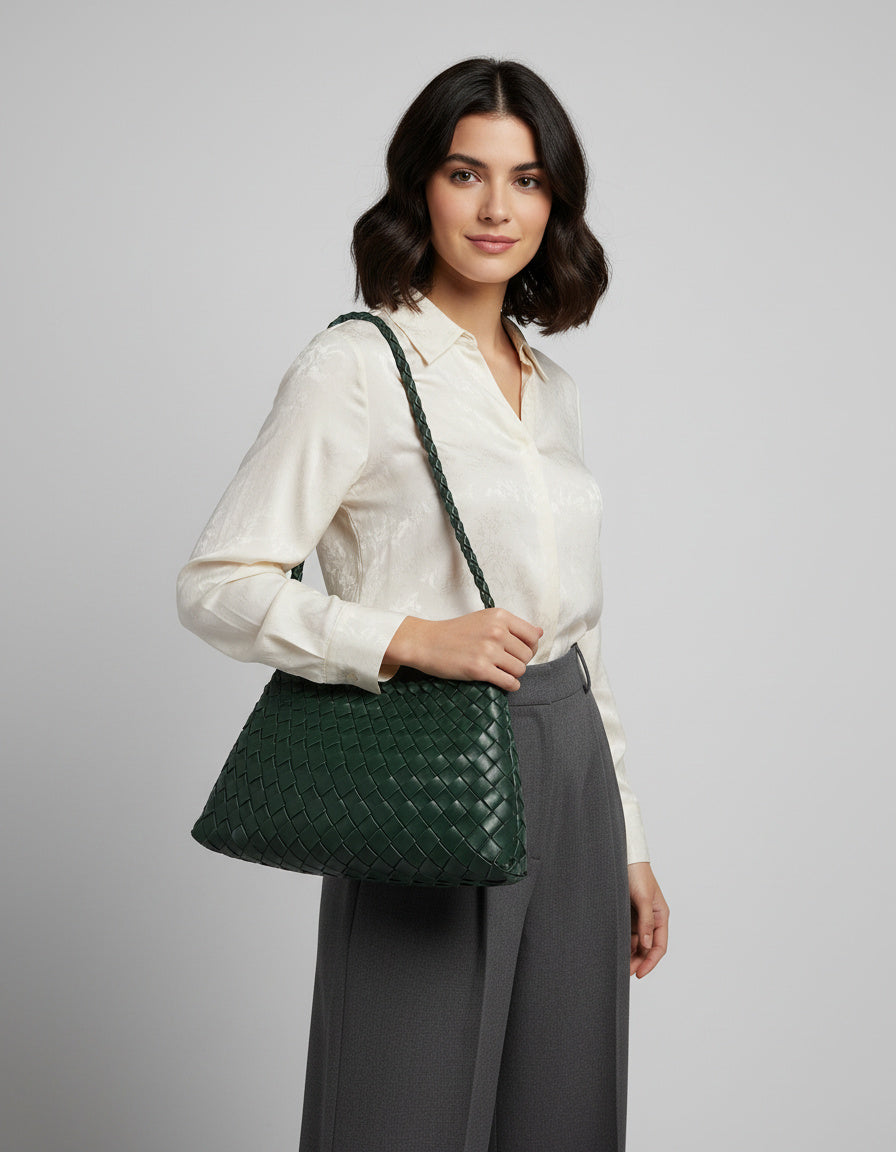 Geflochtene Tasche - Stilvolles Design, Vielseitig Einsetzbar