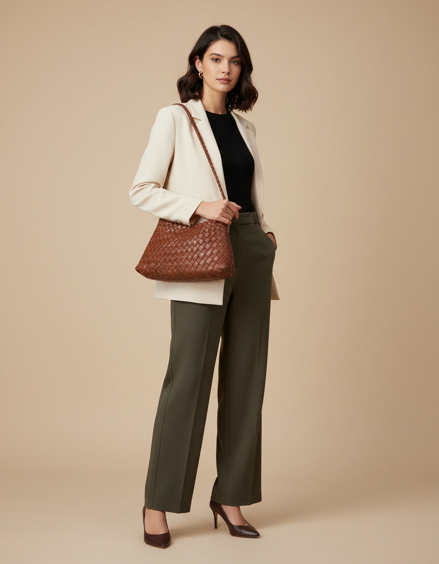 Geflochtene Tasche - Stilvolles Design, Vielseitig Einsetzbar