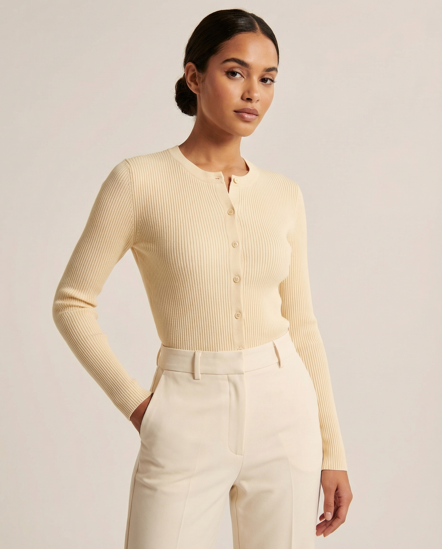 Damen Strickjacke - 100% Elasthan, Kurz Geschnitten