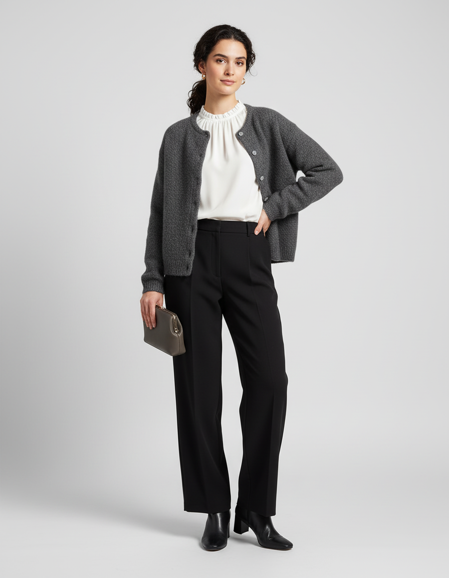 Damen Strickjacke - Weiches Strickmaterial, Vintage-Design