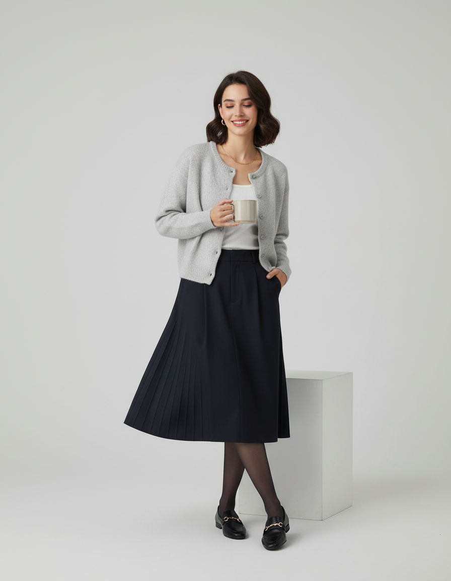 Damen Strickjacke - Weiches Strickmaterial, Vintage-Design