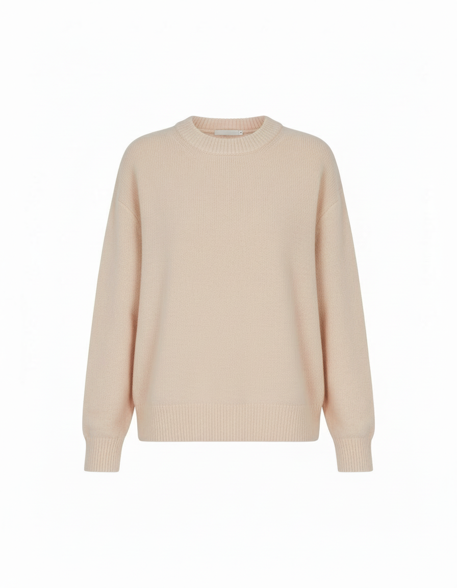 Damen Pullover - Weiches Mischgewebe, Lässiger Rundhals-Stil