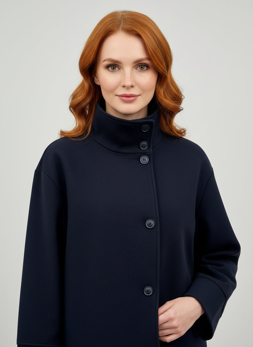 Elegante Stehkragenjacke für einen stilvollen Auftritt