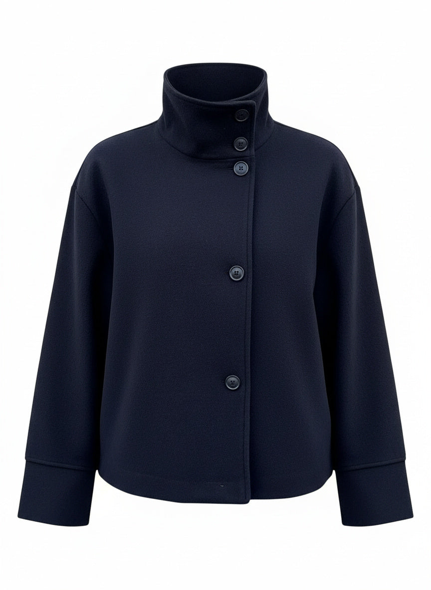 Elegante Stehkragenjacke für einen stilvollen Auftritt