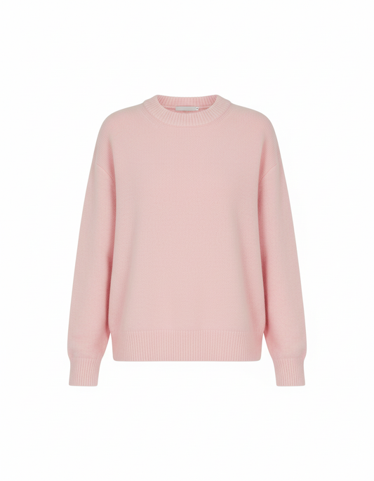 Damen Pullover - Weiches Mischgewebe, Lässiger Rundhals-Stil