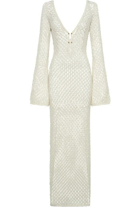 Romantisches gehäkeltes Maxikleid