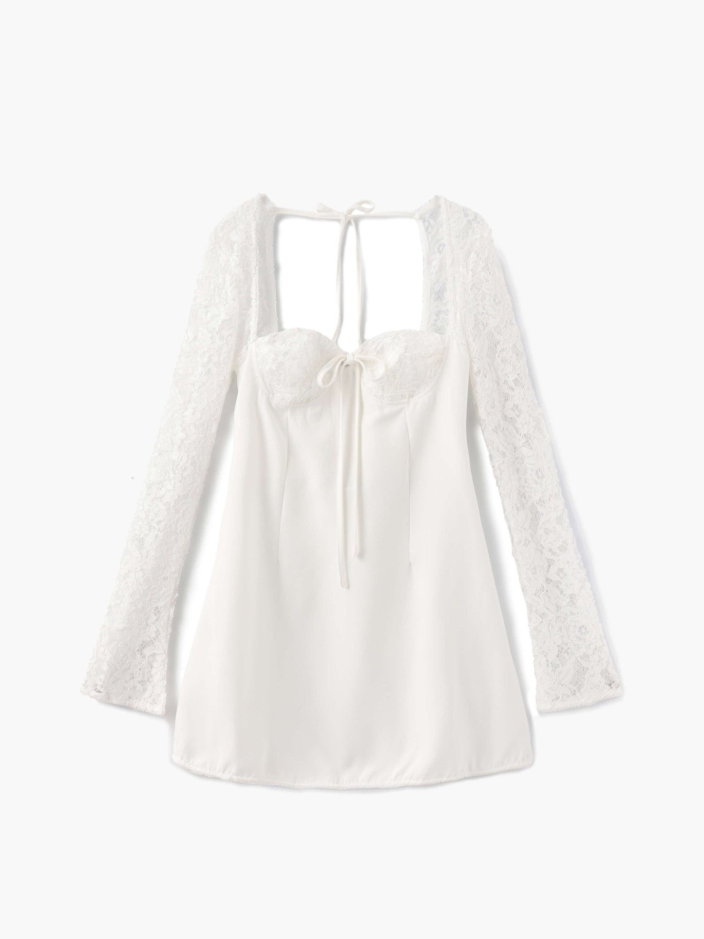 Minikleid mit eleganten Spitzendetails