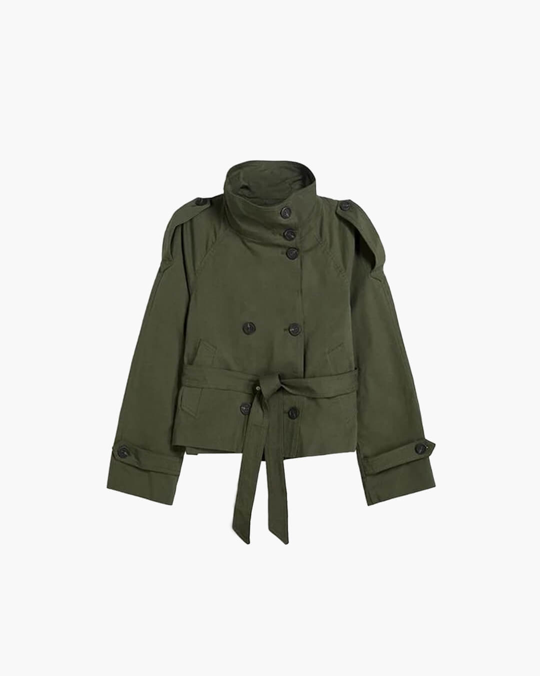 Eleganter Damen Trenchcoat - Premium Wintermantel mit Taillengürtel
