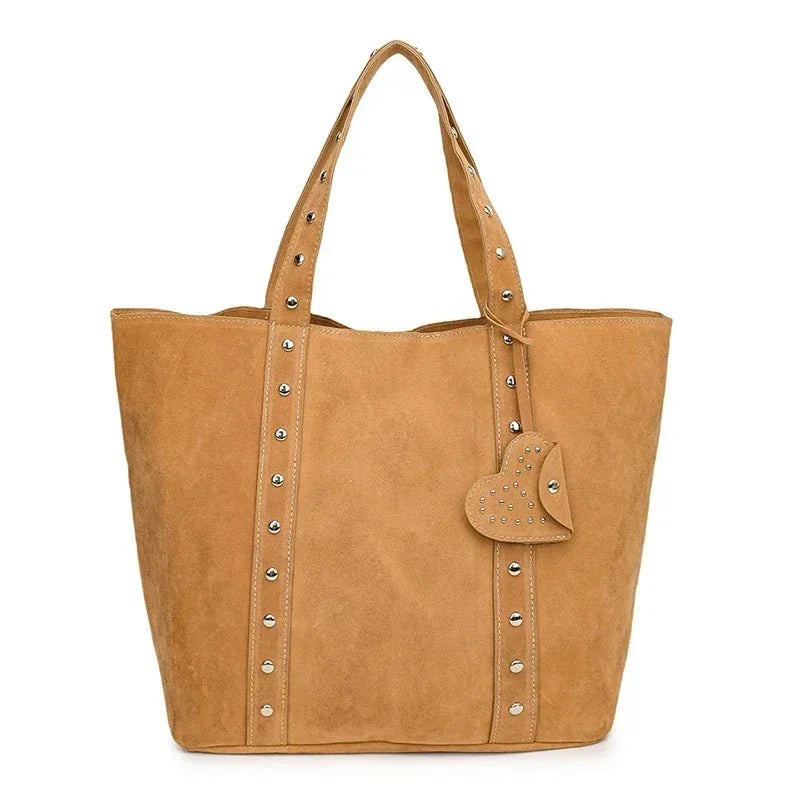 Shopper-Tasche in Wildlederoptik - elegant und vielseitig