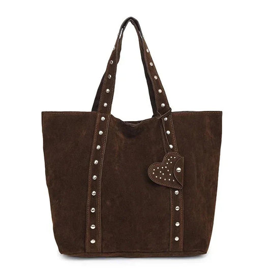 Shopper-Tasche in Wildlederoptik - elegant und vielseitig